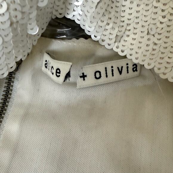 Alice + Olivia Valli Cut Out Cami Dress in Off White Women’s Sz 8 - Picture 8 of 12